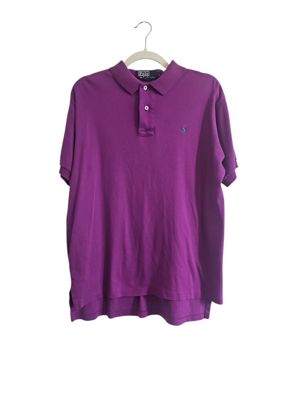Vintage Ralph Lauren Classic Made in USA 100% Cotton Short Sleeve Polo Large